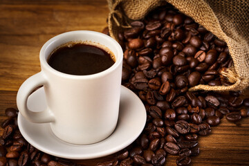 Coffee and beans