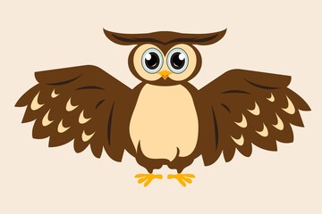 drawing of an owl. symbol of wisdom