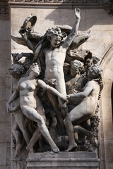Sculpture de l'opéra Garnier à Paris, France
