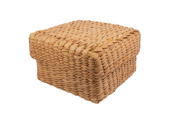 bamboo weave Box isolated on white background