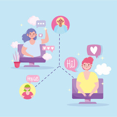 people communicate remotely