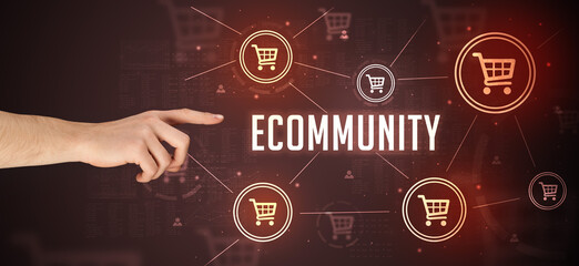 Close-Up of cropped hand pointing