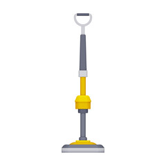 Vacuum cleaner vector cartoon icon. Vector illustration electric vacuum on white background. Isolated cartoon illustration icon of cleaner.