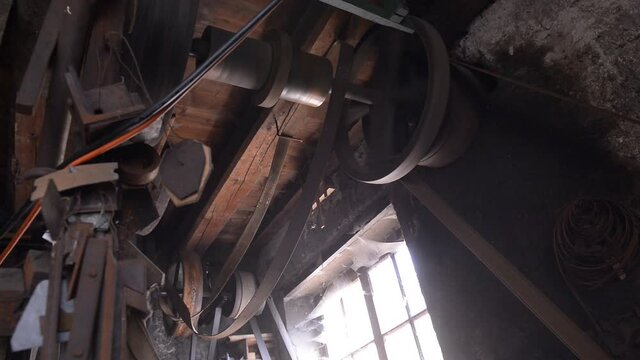 roue de moulin en action