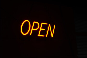 Open For Business - Night Neon Scene