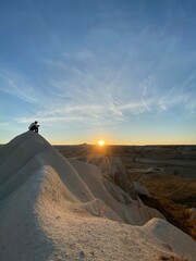 sunset in the desert