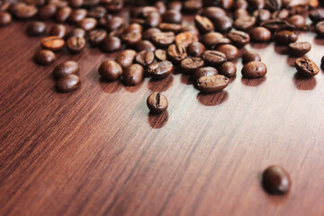 Rosted Coffee Beans on top of the table