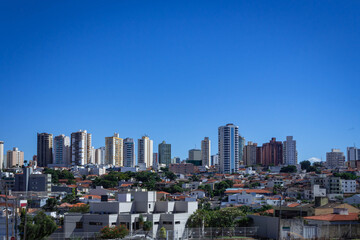 Fototapeta na wymiar Vista parcial da cidade de Uberlândia, estado de Minas Gerias, Brasil