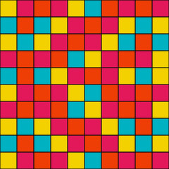 Colorful pixel mosaic.