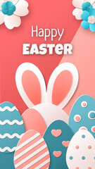 Happy Easter. Vector Template