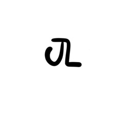 JL initial handwritten logo for identity