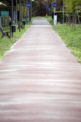 a bike path in northern Italy