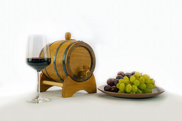 wine and grapes