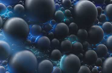 Abstract background consisting of  hadron accelerator or collider. 3D rendering