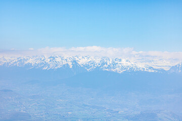 Vue sur le paysage environnant depuis le sommet de Pic Saint-Michel à Lans-en-Vercors (Isère, France)