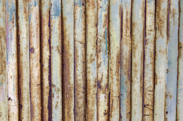Rust texture on metal wall