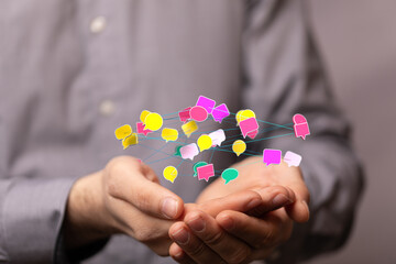 Chat bubbles - paper cut design