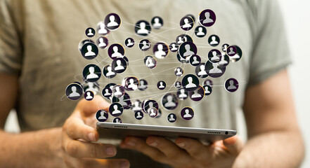 internet net and data digital concept