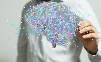 intelligence brain ai digtal 3d artificial intelligence