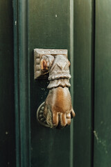 vintage antique door handle texture retro background