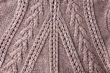 Merino wool knitted fabric texture.