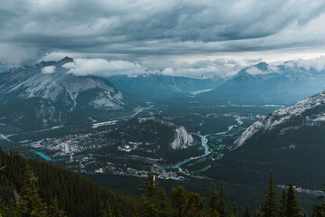 Banff mountains landscape