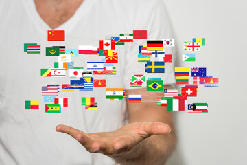 International Flag Display Of Various Countries