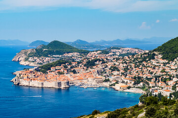 Croatia, Gorgeous view over old town of Dubrovnik