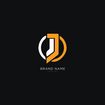 Alphabet letter Initial J, JJ logo premium business typeface, minimal, innovative concept, creative, symbol, company, sign, Monogram, vector, startup, template graphic design.