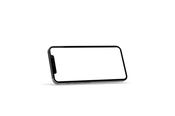 smartphone  With Blank Screen in 3d