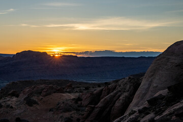 Fototapeta na wymiar Sunset over Moab.