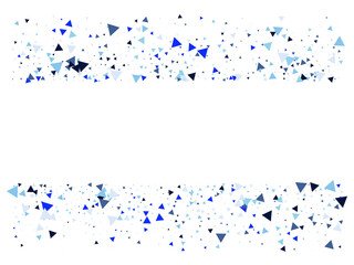 Triangle Explosion Confetti. Exploded Star Design. Moving Shattered