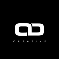 OD Letter Initial Logo Design Template Vector Illustration - obrazy, fototapety, plakaty