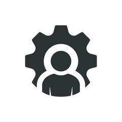 Employee management icon. Company leader, supervisor, manager icon