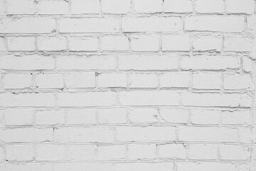 White brick wall texture background