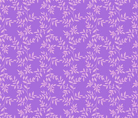 Vector stylish floral pattern with decorative branches, stems and leaves. Vintage background and print for textiles and fashion accessories