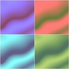 set of abstract colorful background 