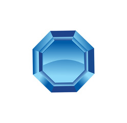 Diamond Blue Vector Sign