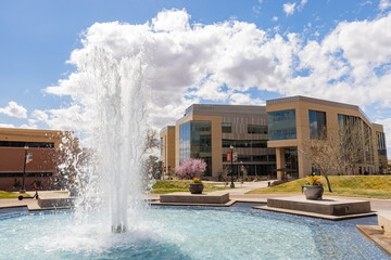 Modern building in the Dixie State University