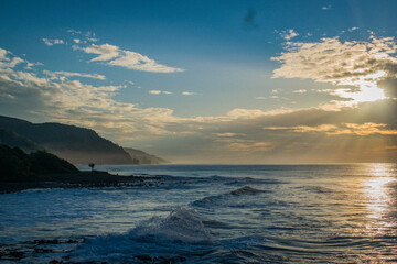Obraz premium sunset over the sea