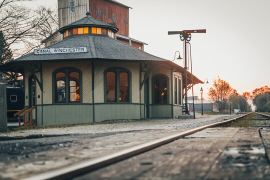 Historic Train Station in Canal Winchester