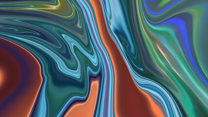 Abstract multicolored textured liquid background