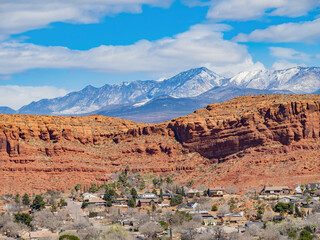 Fototapeta premium Aerial view of the cityscape of St George