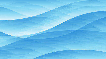 Abstract blue water waves background. Vector illustration