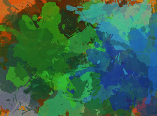 abstract colorful sponge paint background bg wallpaper art with splashes 