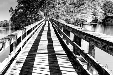 Fototapeta premium bridge over lake