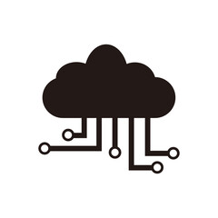 Cloud computing icon vector illustration