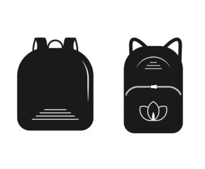 Shcool  bag icon vector  and symbol.