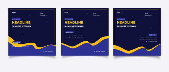 Business Webinar Social Media Post Template