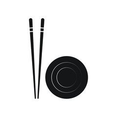 Chopstick icon design. isolated on white background
